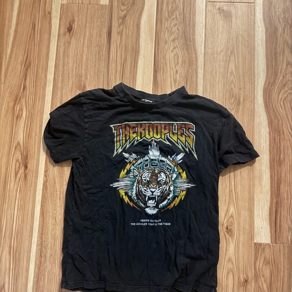 The Kooples Black Graphic Tee